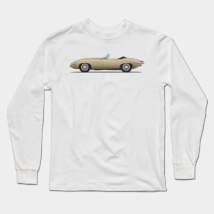 Jaguar E Type Roadster Golden Sand Long Sleeve T-Shirt